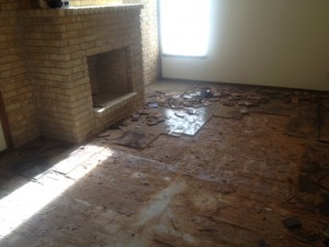 Removing Glued Wood Floors