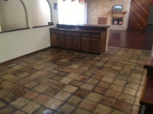 Before Saltillo Tile Resurfaced